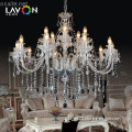 European style 15 lights e14 luxury crystal chandelier for sale